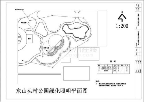 某公园环境绿化灌溉及照明全套施工图